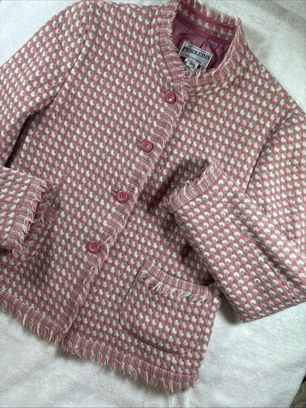 Vintage women’s pendleton 100% wool blend blazer size medium